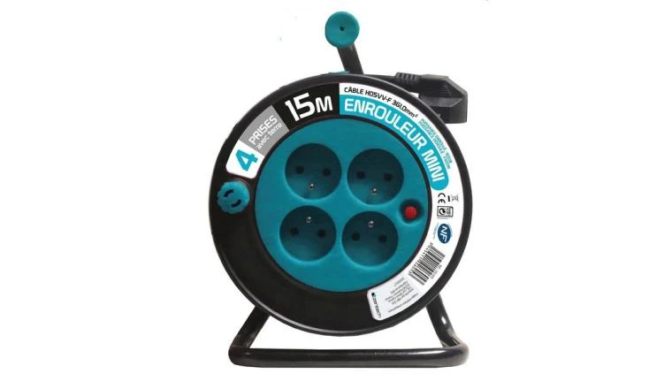 ENROULEUR ELECTRIQUE 3G1 15M BLEU COMPACT