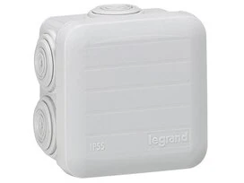 BOITE DERIV PLEXO 65X65 GRIS LEGRAND