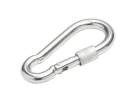 MOUSQUETON POMPIER/VIS 100MM ZN S1