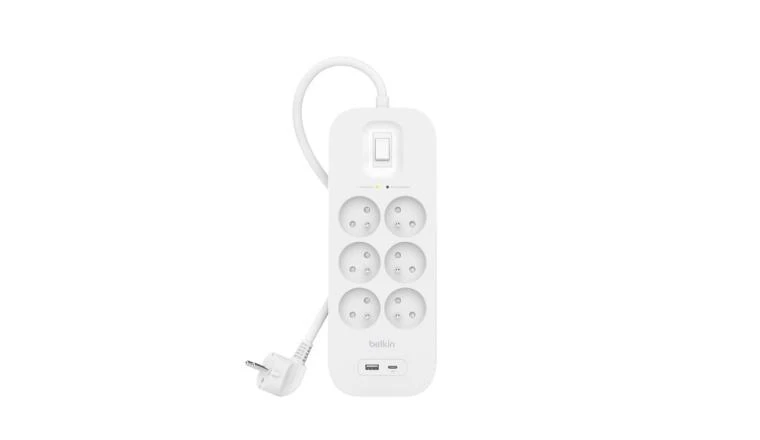 PARAFOUDRE BELKIN 6P + 1USBA + 1USBC 2M