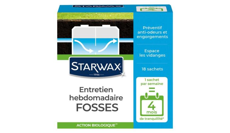 ENTRETIEN HEBDOMADAIRE POUR FOSSES SEPTIQUES 18X25G