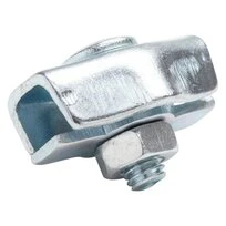 Lot de 2 Serre câbles plats simples diamètre 2 mm Acier Zingué Chapuis