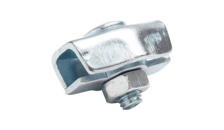 Lot de 2 Serre câbles plats simples diamètre 2 mm Acier Zingué Chapuis