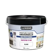 PEINTURE FACADE UNIVERSELLE 12 ANS LUXENS 10L BLANC