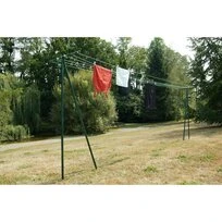 ETENDOIR LINGE JARDIN 60M VERT 