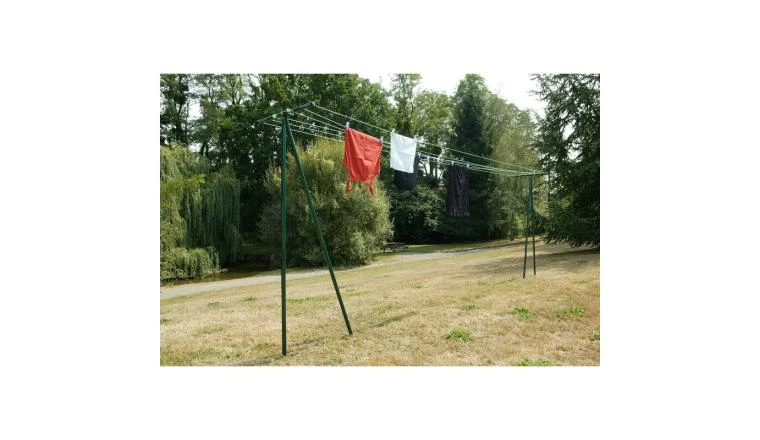 ETENDOIR LINGE JARDIN 60M VERT 