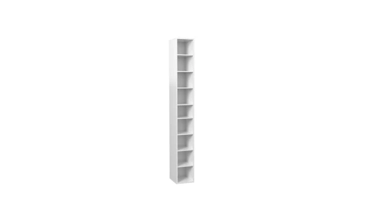 MEUBLE RANGE CHAUSSURES STEP 9 COMPARTIEMENTS BLANC 