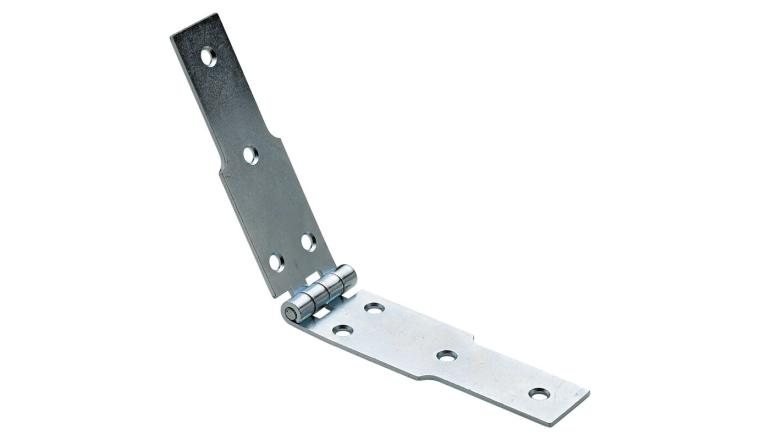 Charnière à Congés en Acier - 40x2.5 mm - L125 mm + L125 mm