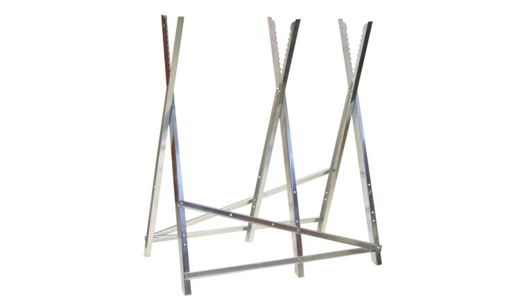 Chevalet pliable métal à buches Ribimex PRICPB