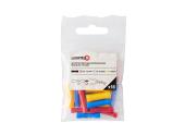 Lot de 18 Manchons à Sertir Rouge/Bleu/Jaune pour Fil de 0.5 à 2.5 mm²