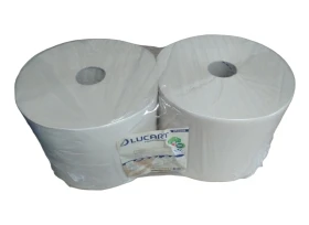 Bobines d'essuie tout pis de vache Lucart EcoNatural 3.8 lot de 2 bobines 852256