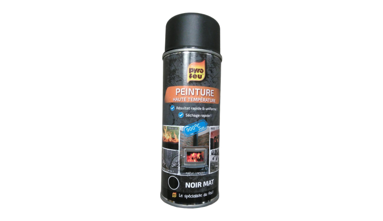 PEINTURE THERM 900 DEGRES NOIR MAT 400ML