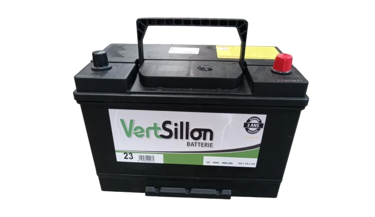 Batterie 12V 100Ah 304 x 173 x 225 mm + à droite