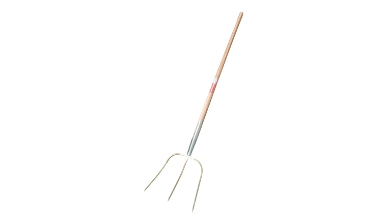 Fourche à foin 3 dents emmanchée Kerbl