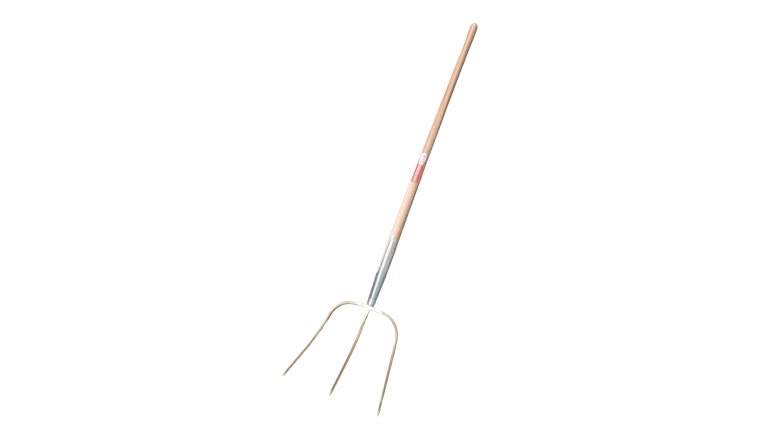 Fourche à foin 3 dents emmanchée Kerbl