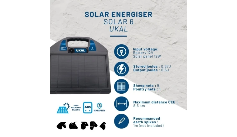 Electrificateur solaire Trapper AS50 (trapper AS 70) batterie incluse 125H14983