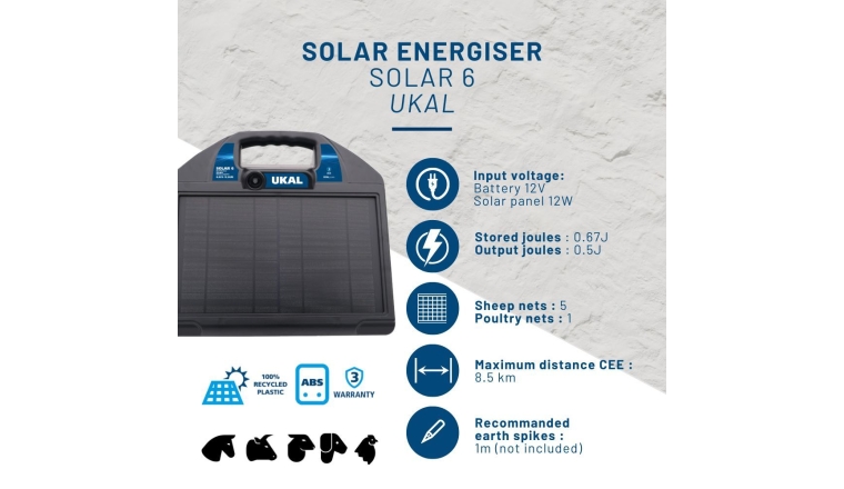 Electrificateur solaire Trapper AS50 (trapper AS 70) batterie incluse 125H14983