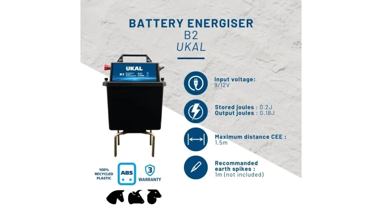 Electrificateur à piles pour clôture Trapper B12 Horizont