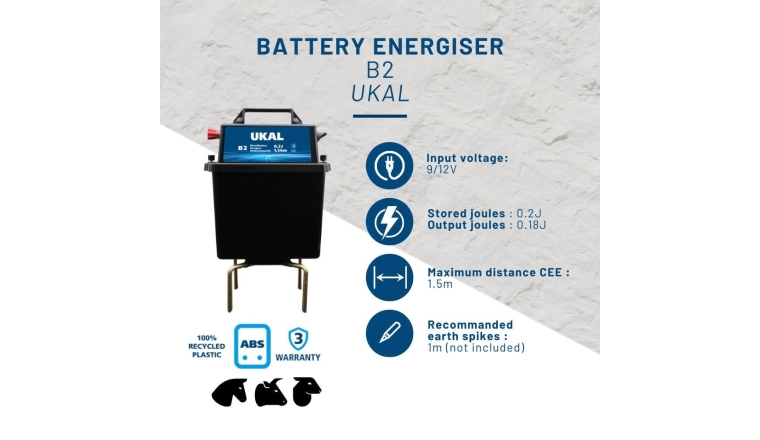 Electrificateur à piles pour clôture Trapper B12 Horizont