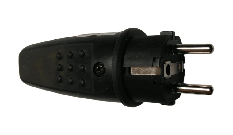 Fiche mâle 220V 2P+T pour caravane