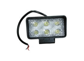 Phare de travail rectangulaire 6 Leds 18W IP68
