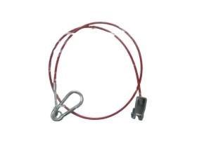 CABLE SECURITE REMORQUE (mousqueton + fourche)