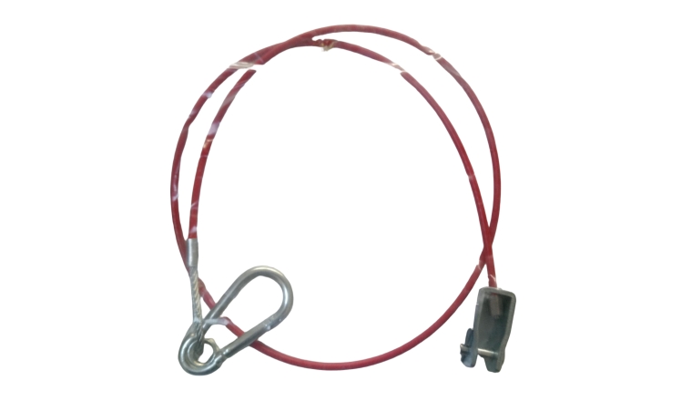 CABLE SECURITE REMORQUE (mousqueton + fourche)