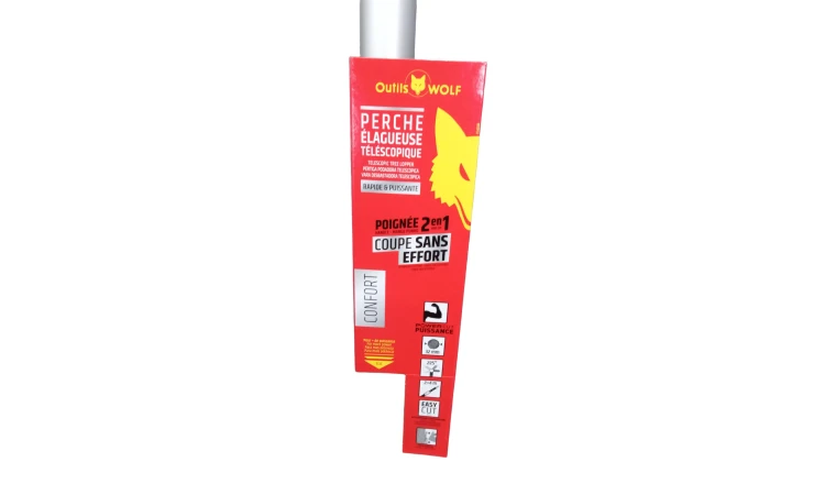 Perche élagueuse télescopique capacité de coupe 32mm Outil Wolf OS4000