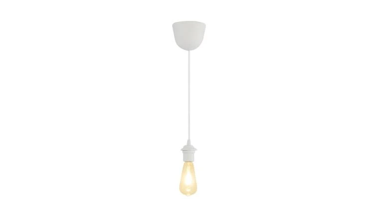 MONTURE JULY E27 60W PLASTIQUE BLANC 