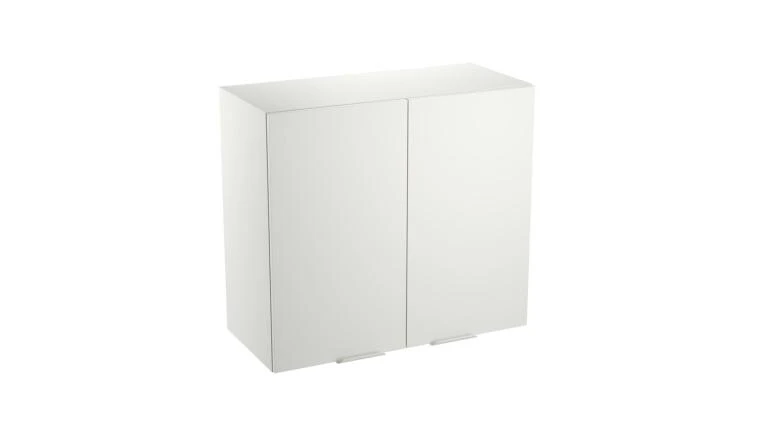 MEUBLE HAUT 80CM 2 PORTES ELEKI BLANC 