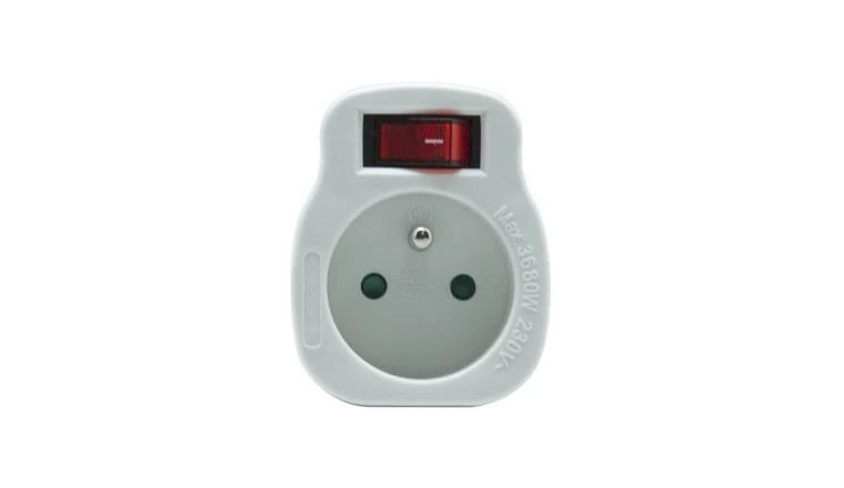 PRISE 2P+T 16A + INTER BLANC                                          