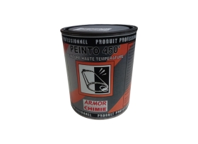 Peinture noire mate haute température 450° 800ml