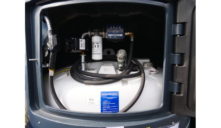 CUVE STOCKAGE FUEL 2500L ECO AVEC POMPE 50L/MIN