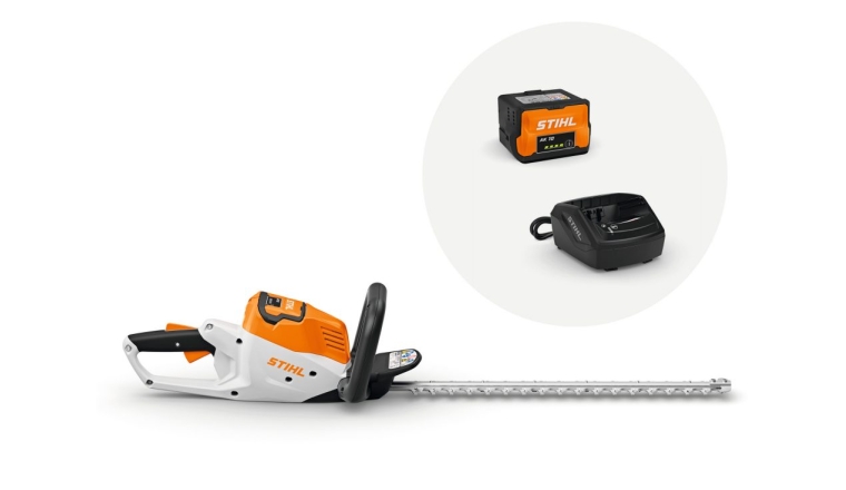 Taille haies à batterie HSA 50 Stihl avec 1 batterie et 1 chargeur