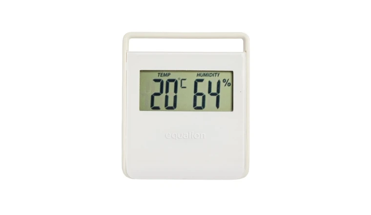 THERMOMETRE HYGROMETRE DIGITAL BLANC 