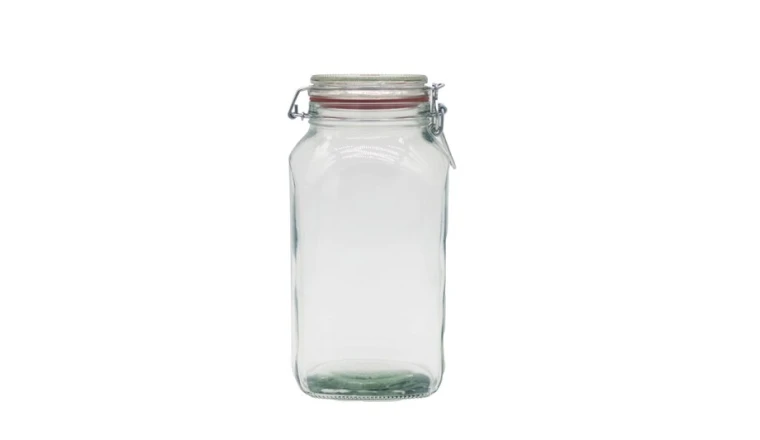 BOCAL STERILISABLE A ARMATURE BASE CARREE 2L5 D85 LE PRATIQUE L'UNITE 