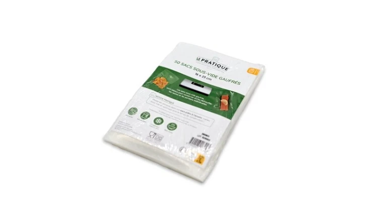 SAC SOUS VIDE GAUFRE 16X23CM LE PRATIQUE SAC50                        