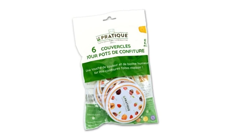 COUVERCLE CONFITURIER DECORE T.O D82MM LE PRATIQUE SAC 6              