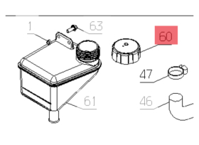 Bouchon pour vase d'expansion A80H2 - 36382 - Outils Wolf