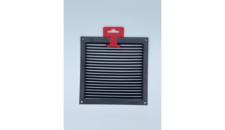 Grille métal horizontal 170X170mm finition alu