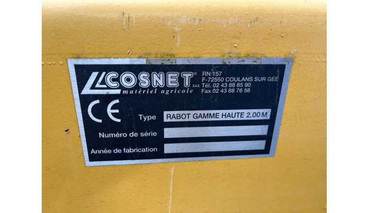 RABOT LISIER 2M00 PEINT COSNET GAMME HAUTE