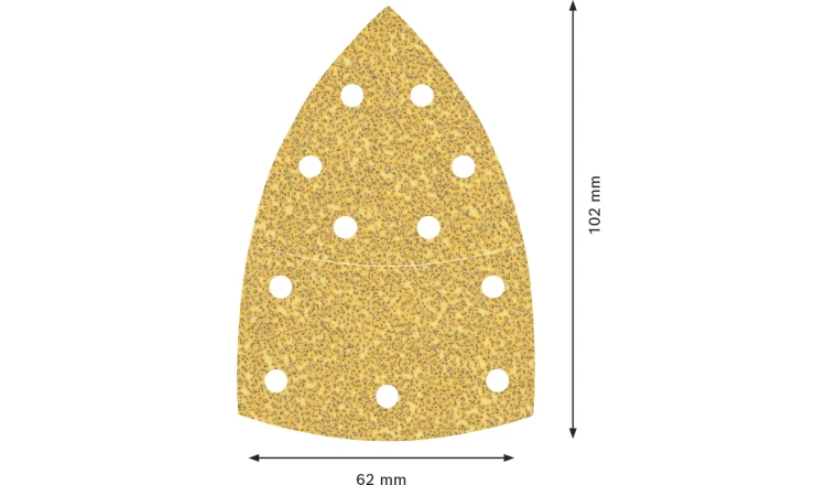 Papier abrasif EXPERT C470 à 11 trous - Grain 40 - 10 pièces