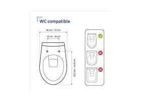 ABATTANT WC POLYPROPYLENE SENSEA