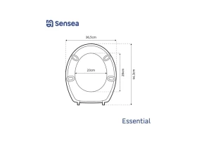 ABATTANT WC POLYPROPYLENE SENSEA
