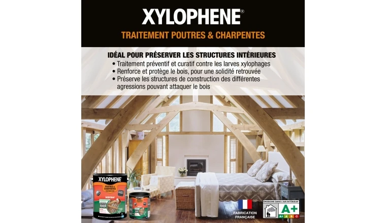 XYLOPHENE TRAITEMENT DU BOIS POUTRE ET CHARPENTE 20L