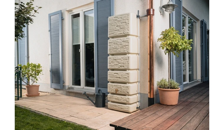 RECUPERATEUR EAU MURALE 300L SABLE 