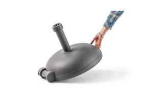 PIED DE PARASOL 30KG ANTHRACITE AVEC 2 ROUES