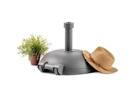 PIED DE PARASOL 30KG ANTHRACITE AVEC 2 ROUES