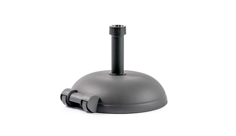 PIED DE PARASOL 30KG ANTHRACITE AVEC 2 ROUES
