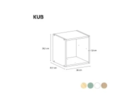 ETAGERE PIN DECO KAZ 1CASE BRT